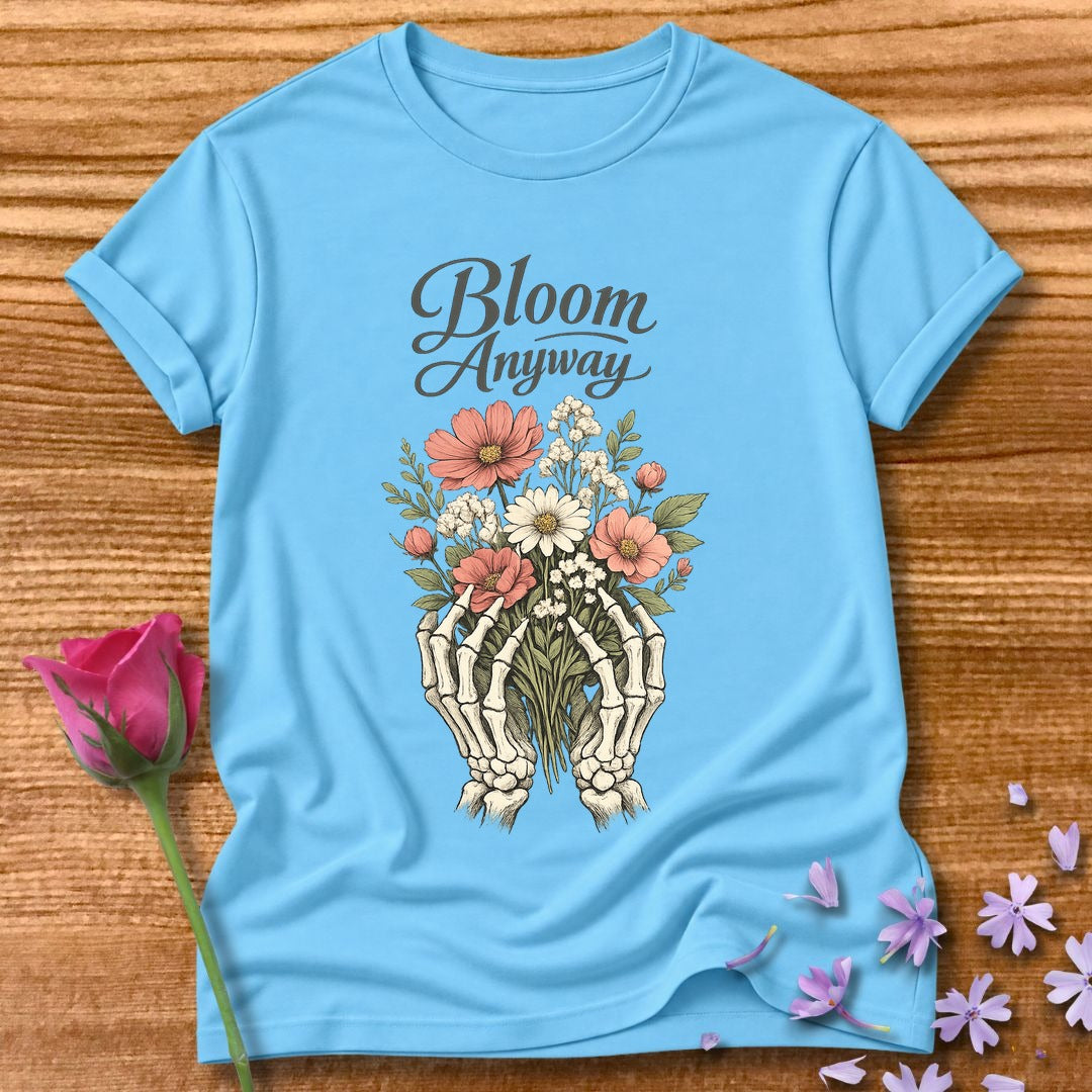 Bloom Anyway — Skeleton Hands Botanical in Sky