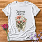 Bloom Anyway — Skeleton Hands Botanical in White