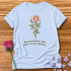 Boundaries Are How I Love Myself — Iris Floral in Light Blue
