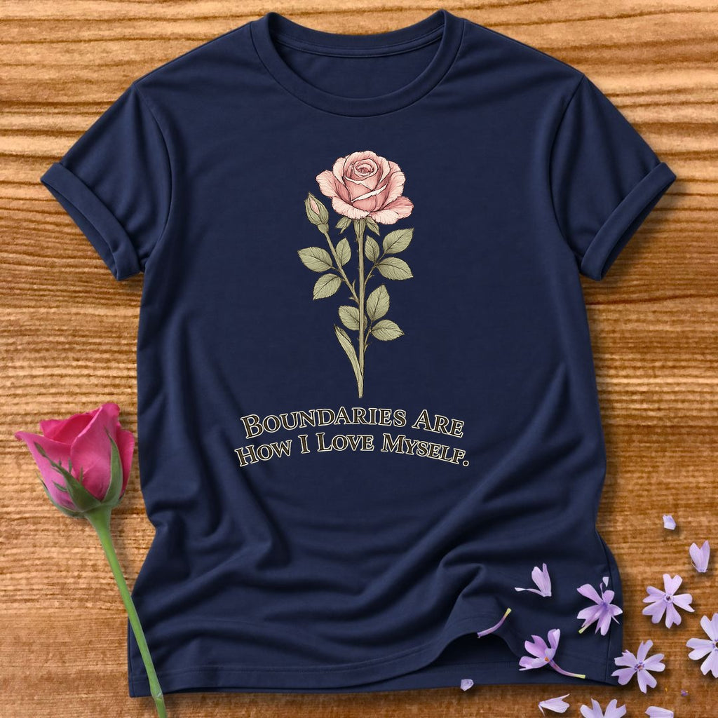 Boundaries Are How I Love Myself — Iris Floral in Navy