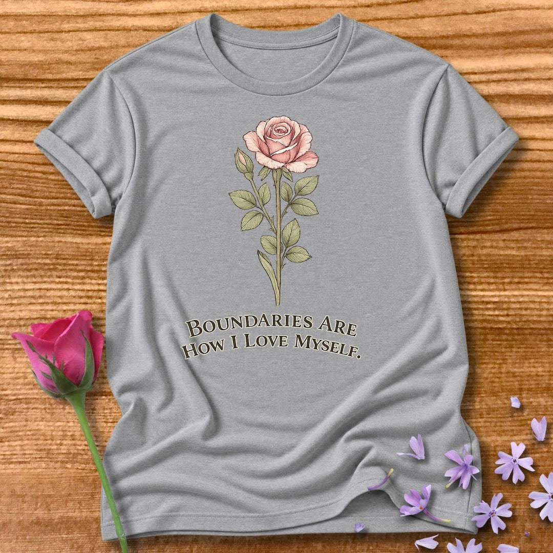 Boundaries Are How I Love Myself — Iris Floral in Sport Grey