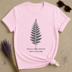 Built for Depth Not Volume — Introvert Quote T-Shirt for Women — Light Pink