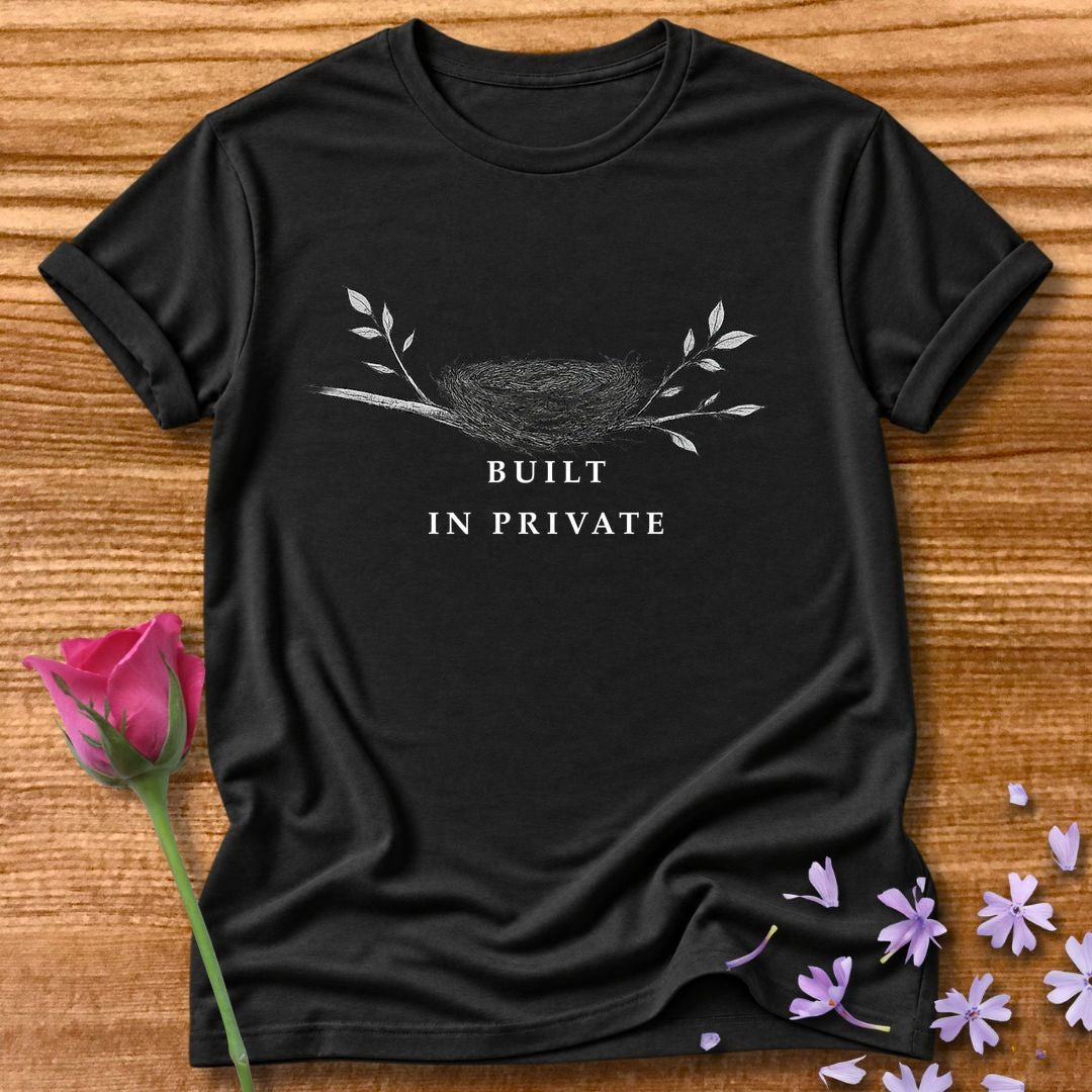 Built In Private — Bird's Nest Botanical Minimalist in Black