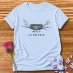 Built In Private — Bird's Nest Botanical Minimalist in Light Blue