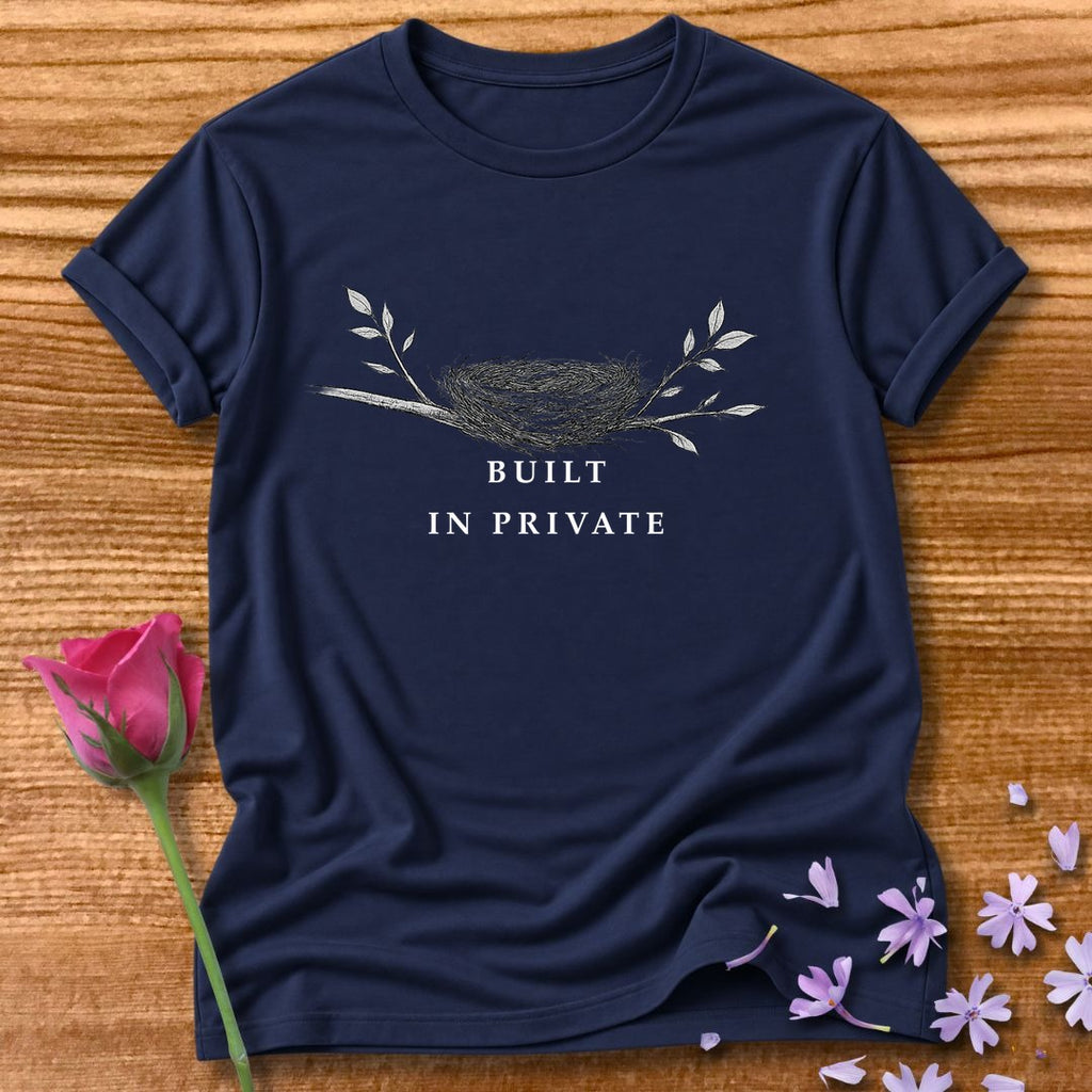Built In Private — Bird's Nest Botanical Minimalist in Navy