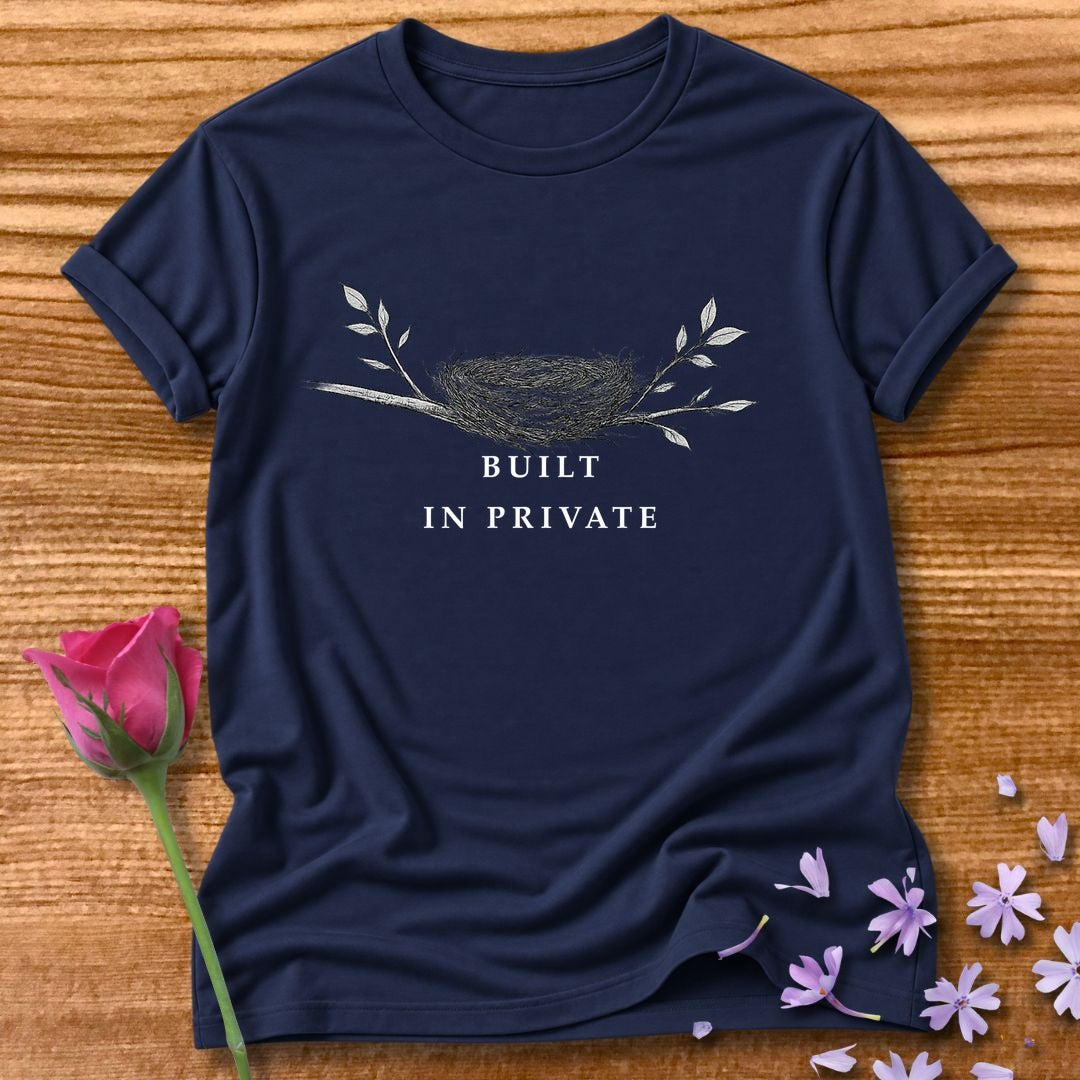 Built In Private — Bird's Nest Botanical Minimalist in Navy