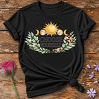 Choose Yourself — Celestial Sun Moon Botanical Empowerment in Black