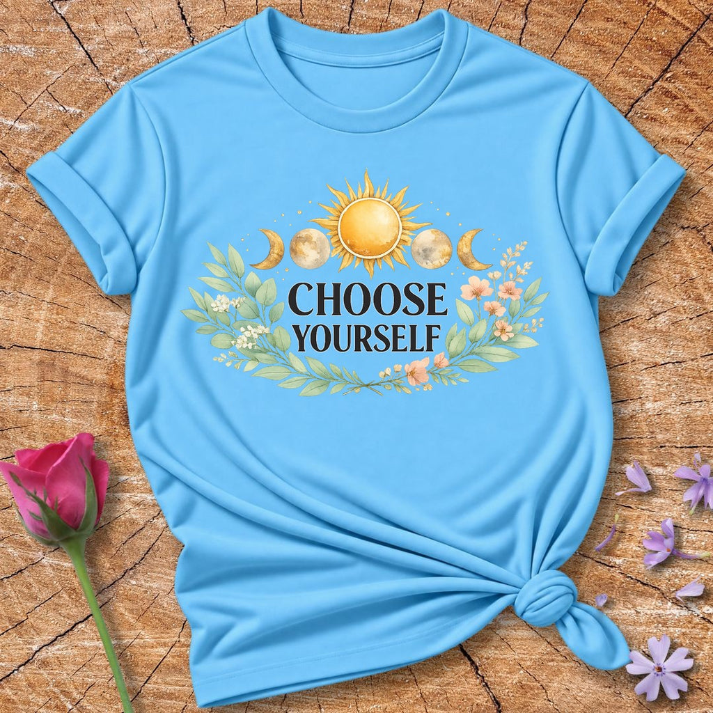 Choose Yourself — Celestial Sun Moon Botanical Empowerment in Sky