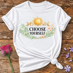 Choose Yourself — Celestial Sun Moon Botanical Empowerment in White