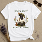 Crow Born Soft Built Strong T-Shirt - White