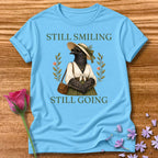 Crow — Still Smiling Still Going Vintage Aesthetic Animal in Sky