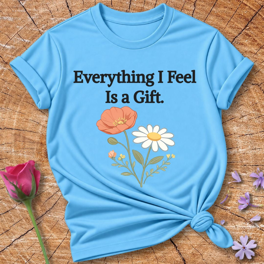 Everything I Feel Is a Gift — Wildflower Botanical Empath in Sky