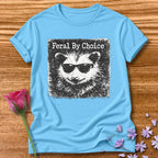 Feral By Choice — Vintage Raccoon Sticker Graphic in Sky