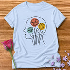 Flowers in Mind — Floral Mental Clarity in Light Blue