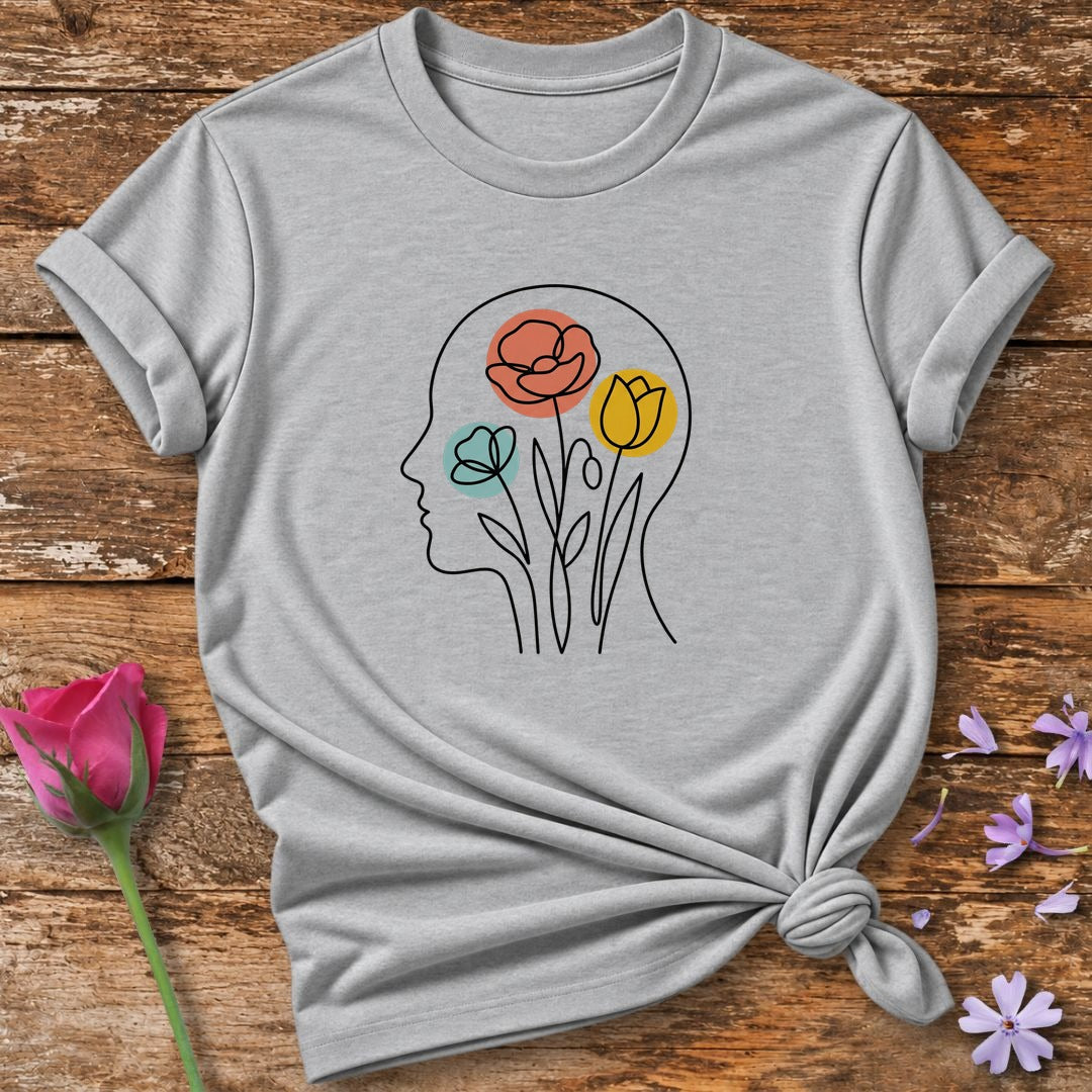 Flowers in Mind — Floral Mental Clarity in Sport Grey