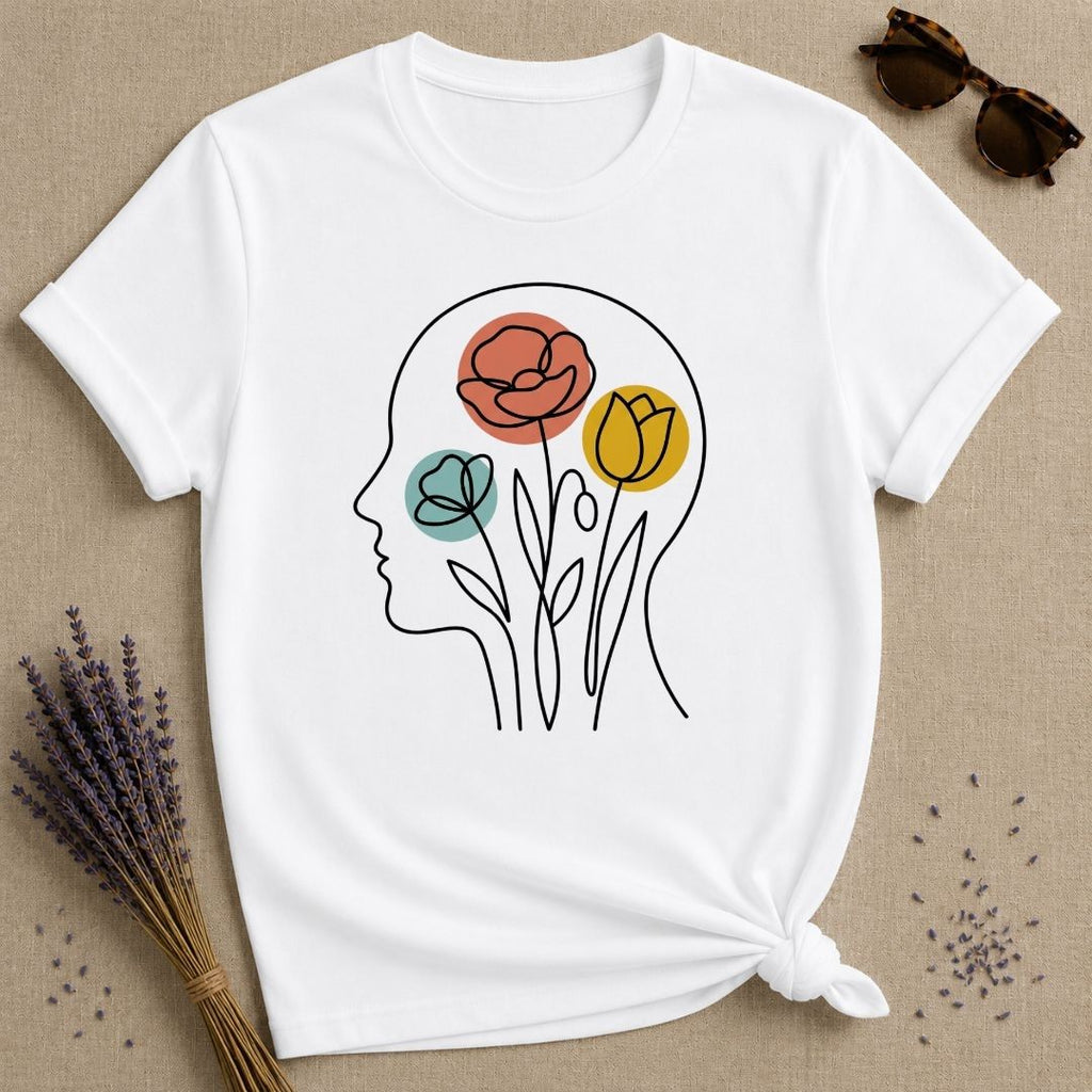 Flowers in Mind — Floral Mental Clarity T-Shirt
