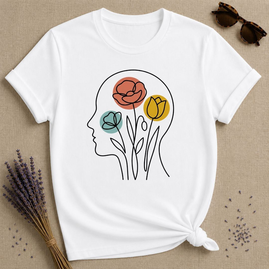 Flowers in Mind — Floral Mental Clarity T-Shirt