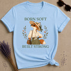 Fox Born Soft Built Strong T-Shirt - Light Blue