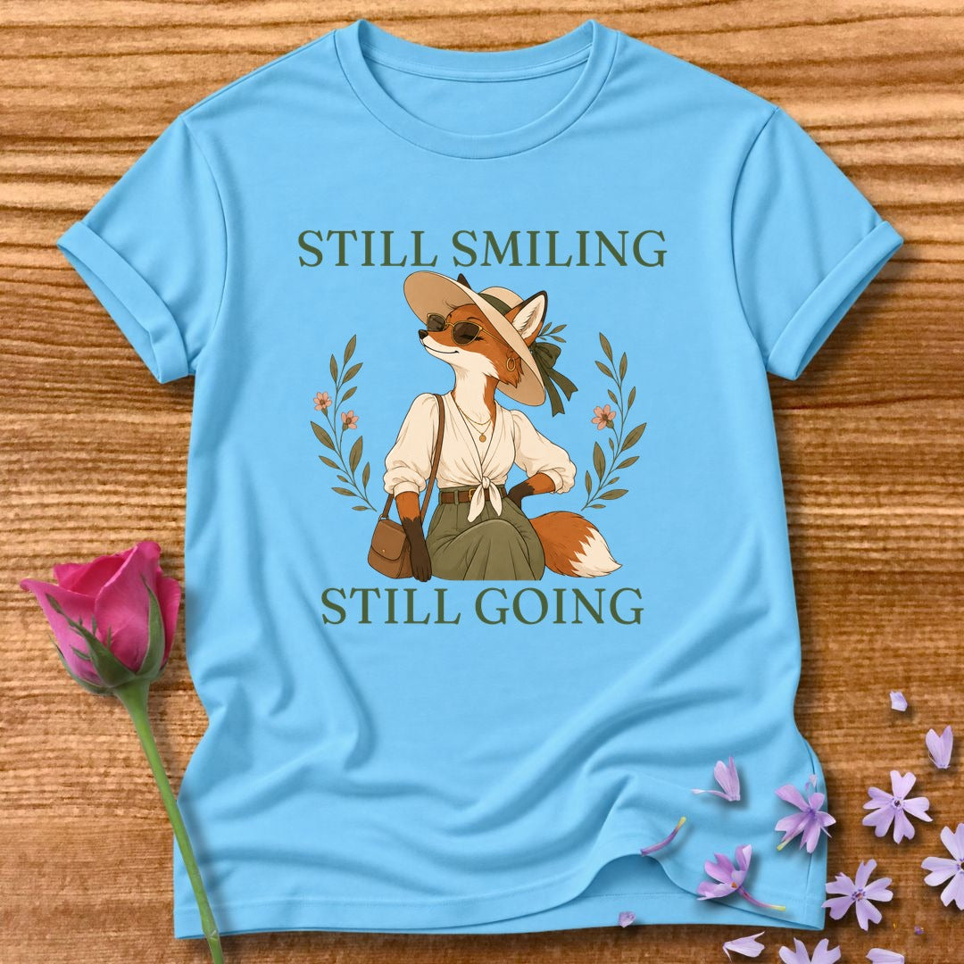 Fox — Still Smiling Still Going Vintage Aesthetic Animal in Sky