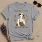 Goose She Knows Her Worth T-Shirt - Sport Grey