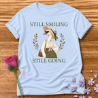 Goose — Still Smiling Still Going Vintage Aesthetic Animal in Light Blue