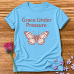 Grace Under Pressure — Vintage Moth Botanical in Sky