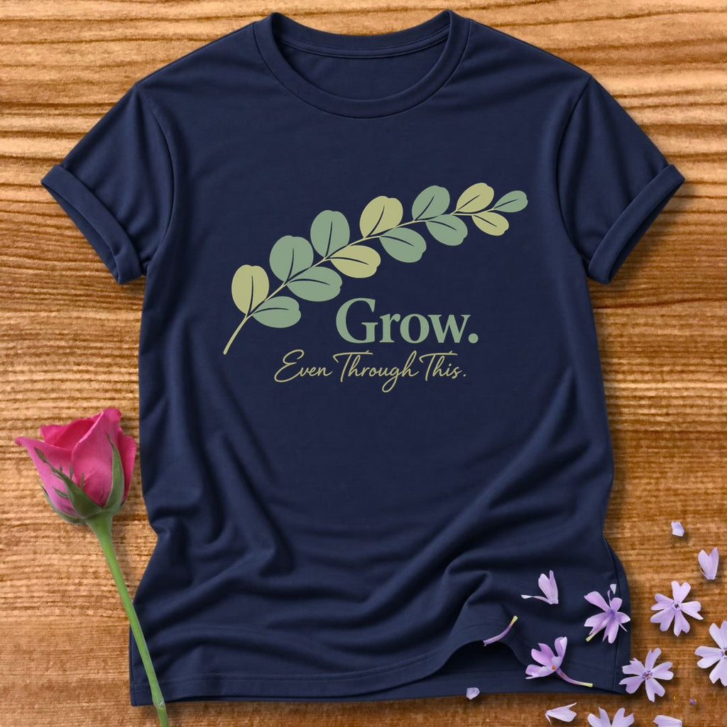 Grow. Even Through This. — Eucalyptus Botanical in Navy
