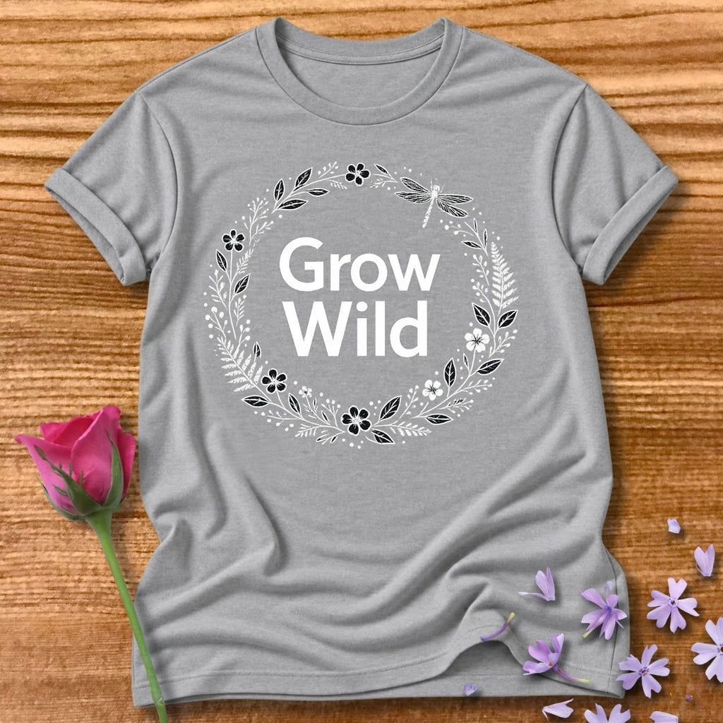 Grow Wild — Botanical Dragonfly Wreath in Sport Grey