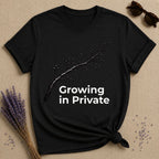 Growing in Private — Bare Branch Botanical T-Shirt for Women in Black