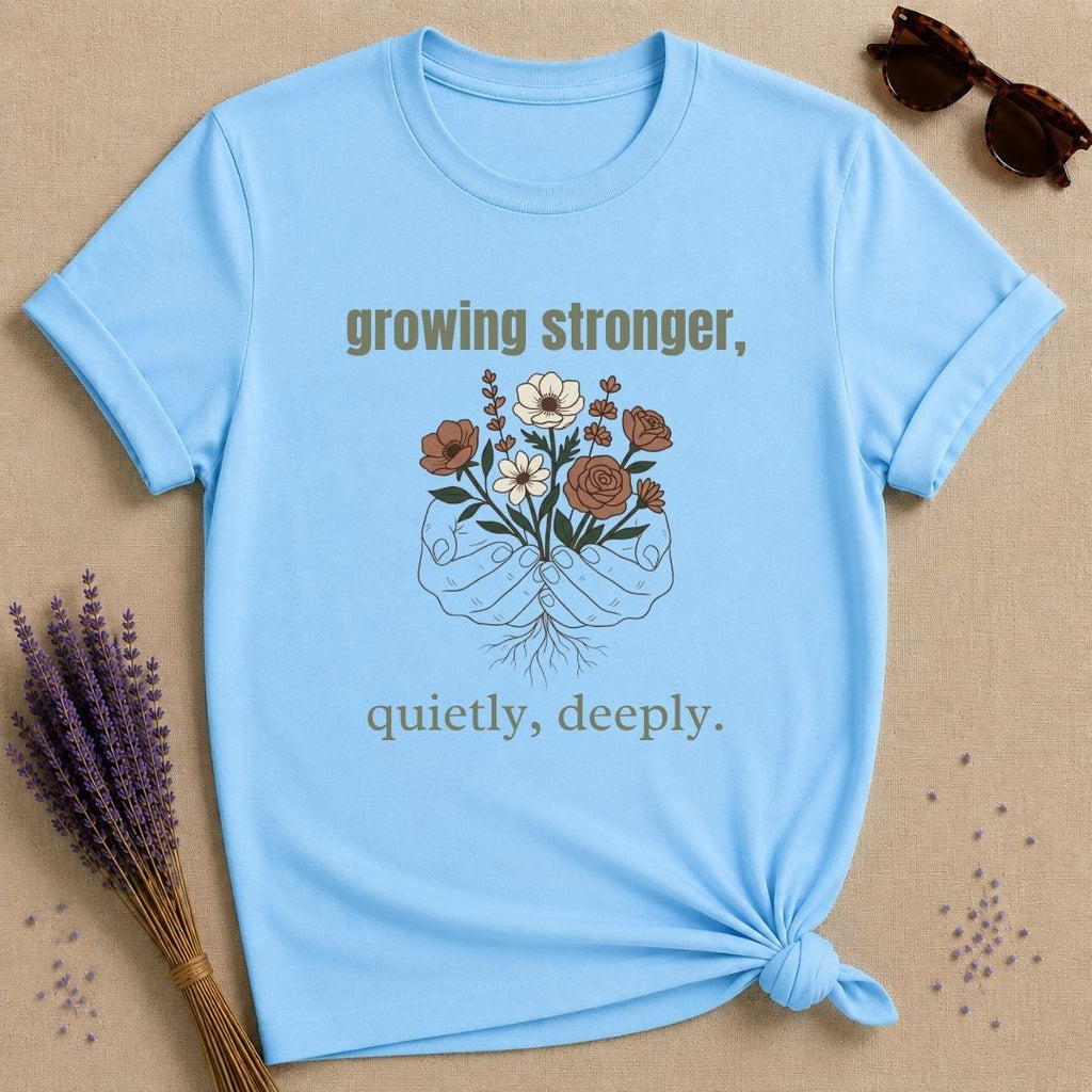 Growing Stronger — Botanical Growth T-Shirt