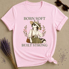 Husky Born Soft Built Strong T-Shirt - Light Pink