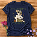 Husky — Still Smiling Still Going Vintage Aesthetic Animal in Navy