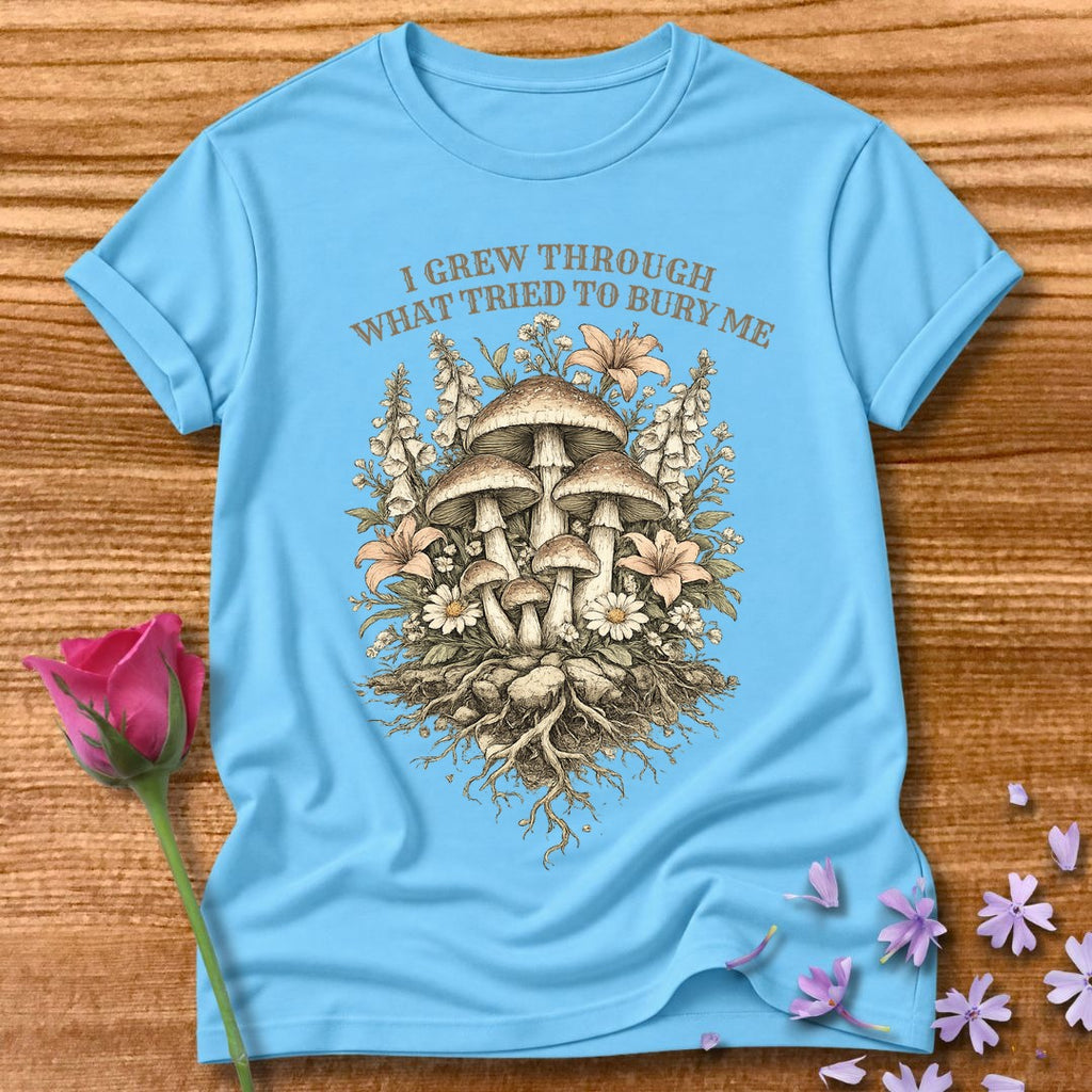 I Grew Through What Tried to Bury Me — Mushroom Botanical in Sky