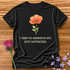 I Used to Shrink to Fit. Not Anymore. — Watercolor Poppy in Black