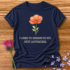 I Used to Shrink to Fit. Not Anymore. — Watercolor Poppy in Navy