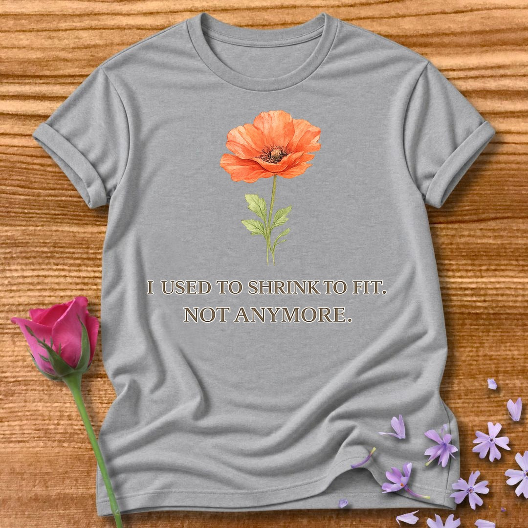 I Used to Shrink to Fit. Not Anymore. — Watercolor Poppy in Sport Grey