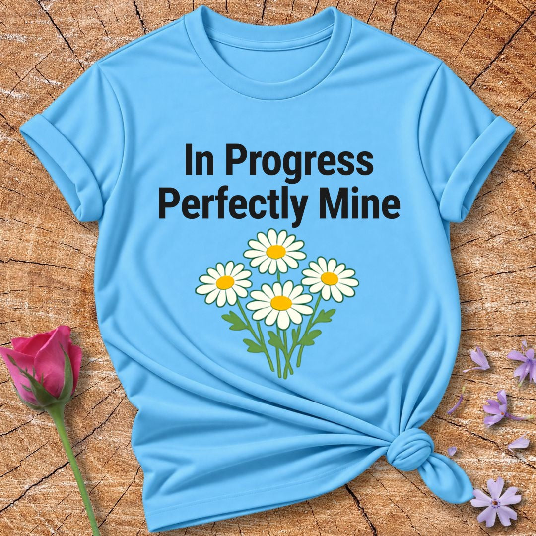 In Progress Perfectly Mine — Daisy Bouquet Growth in Sky