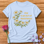 Joy Is an Act of Resistance — Daisy Floral in Light Blue