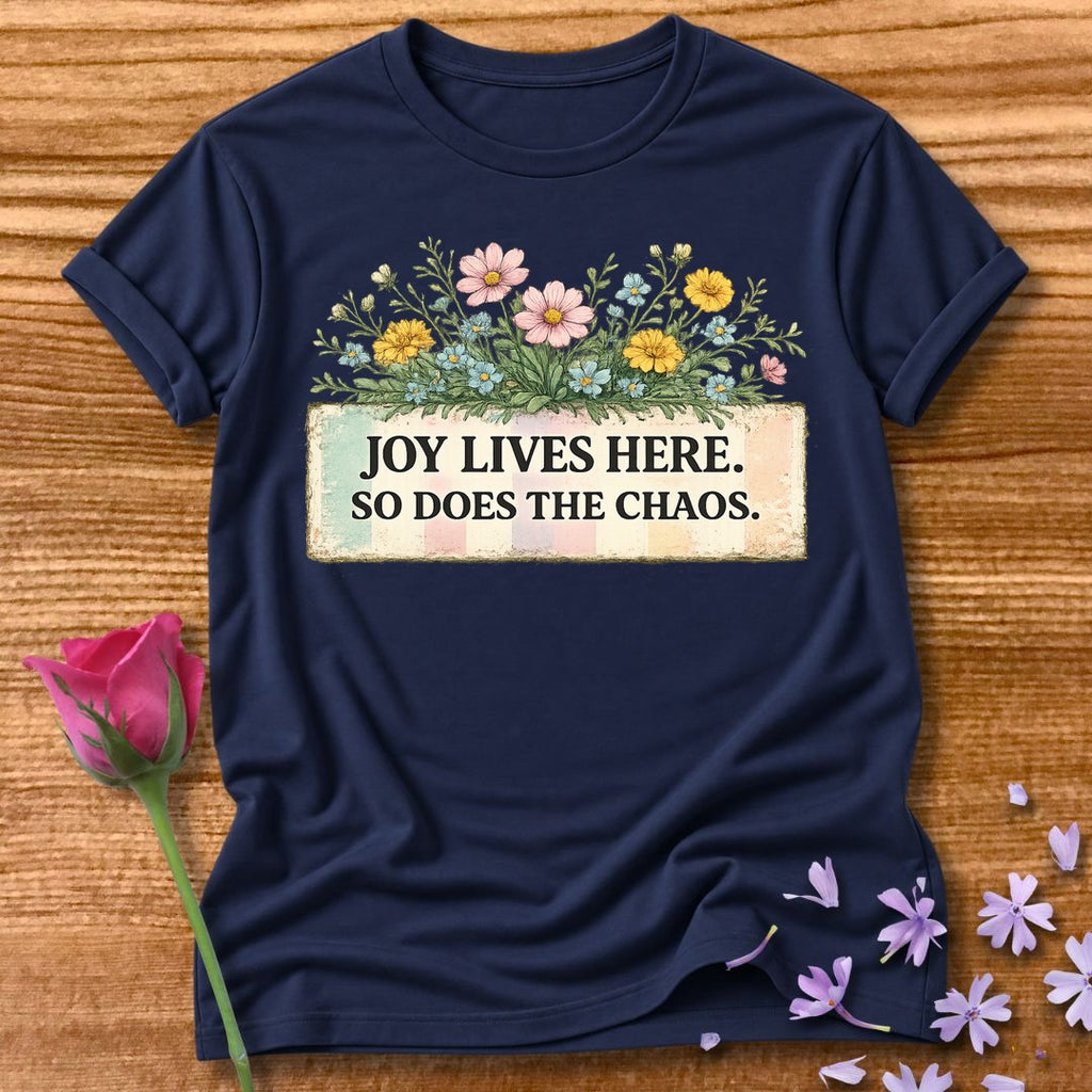 Joy Lives Here. So Does the Chaos. — Wildflower Bouquet in Navy