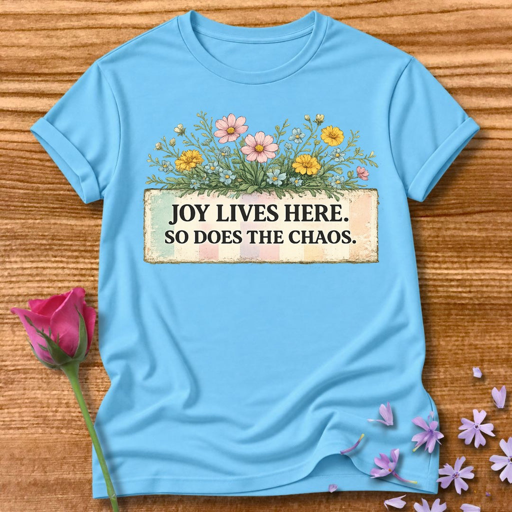 Joy Lives Here. So Does the Chaos. — Wildflower Bouquet in Sky