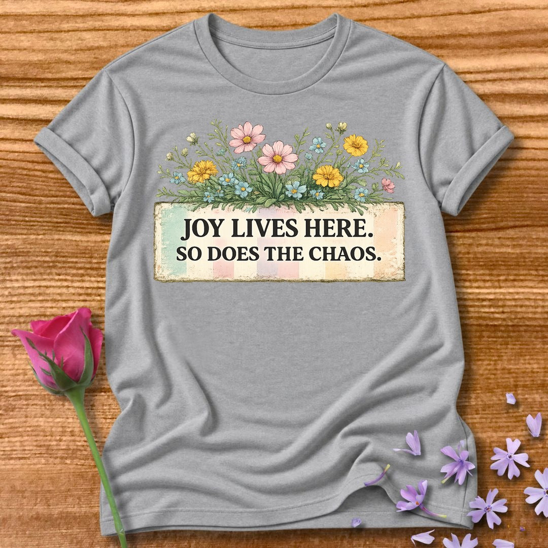 Joy Lives Here. So Does the Chaos. — Wildflower Bouquet in Sport Grey