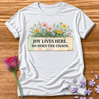 Joy Lives Here. So Does the Chaos. — Wildflower Bouquet in White