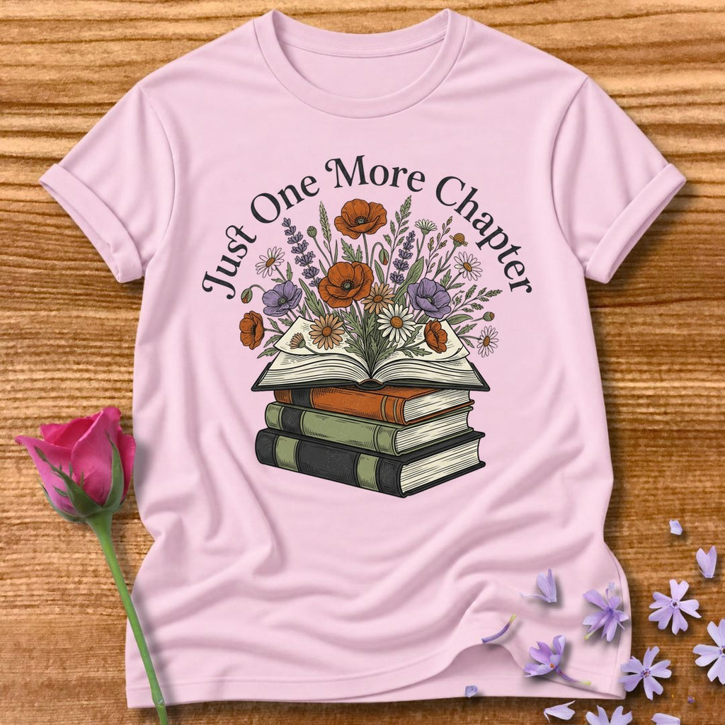 Just One More Chapter — Book Lover Floral in Light Pink