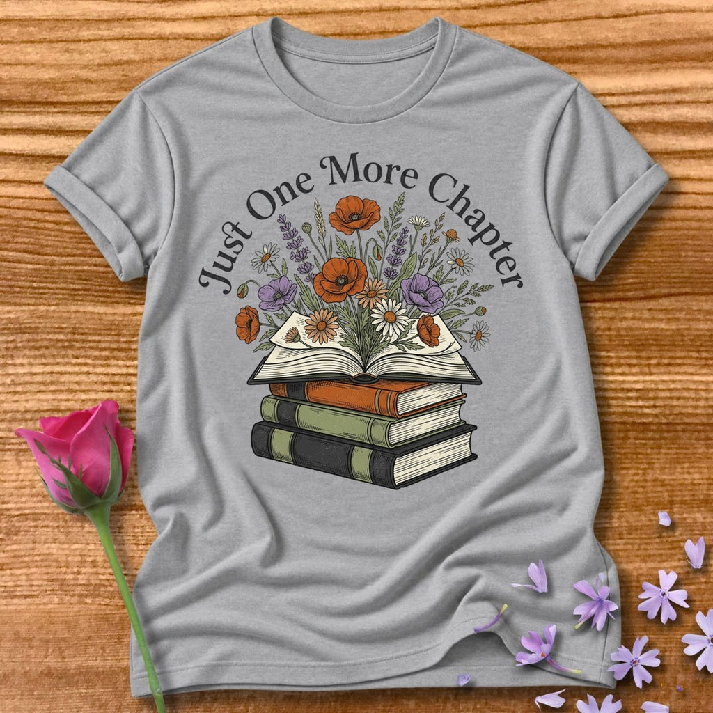 Just One More Chapter — Book Lover Floral in Sport Grey