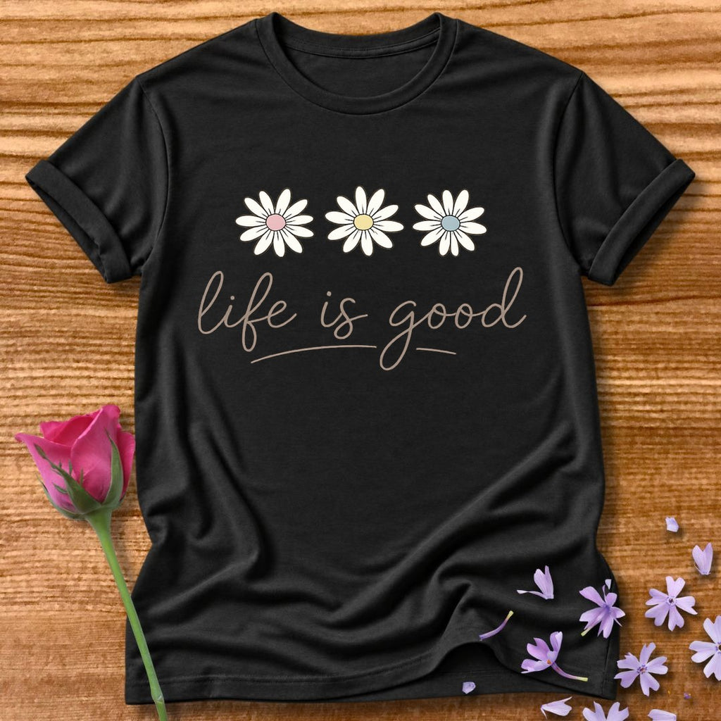 Life Is Good — Daisy Trio Script Typography in Black