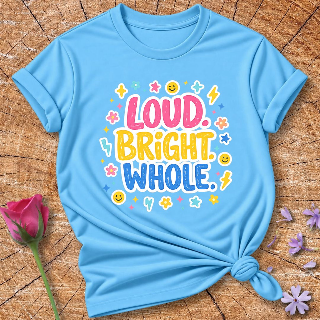 Loud Bright Whole — Groovy Y2K Sticker Pop in Sky
