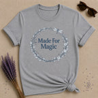 Made for Magic — Celestial Dragonfly Wreath T-Shirt for Women in Sport Grey
