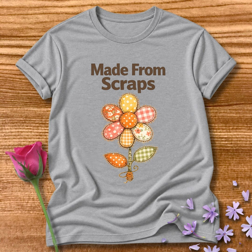 Made From Scraps — Patchwork Daisy Botanical in Sport Grey