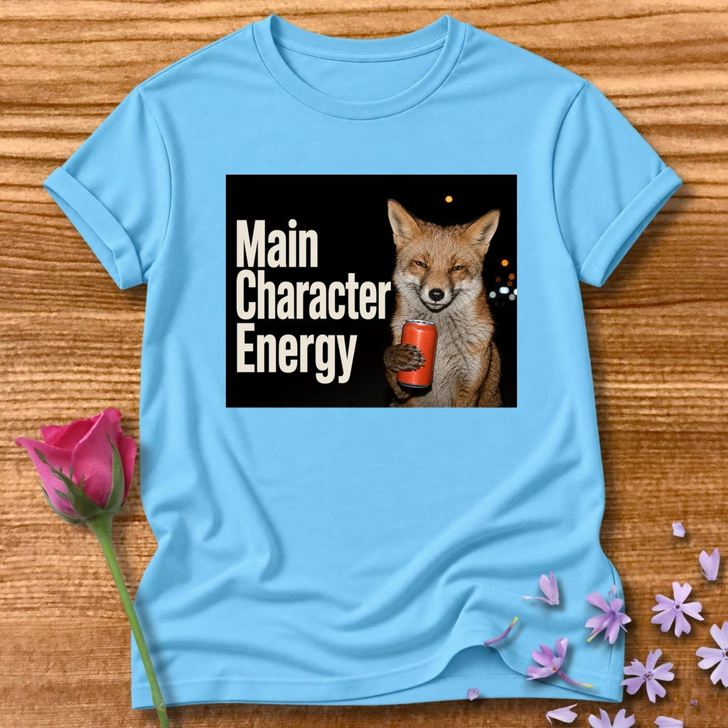 Main Character Energy — Photorealistic Fox Graphic in Sky