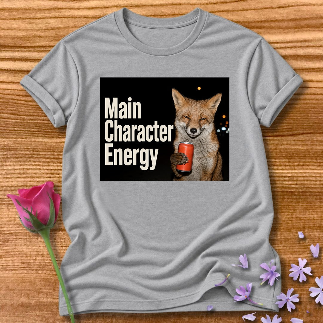 Main Character Energy — Photorealistic Fox Graphic in Sport Grey